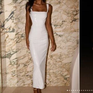 Meshki Adoria Dress - White Sequins